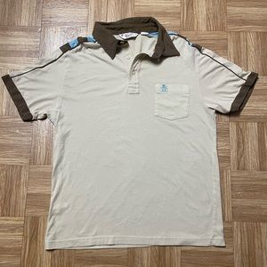 Penguin tan collar shirt